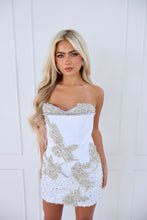Load image into Gallery viewer, The TABITHA Dress - White/Silver